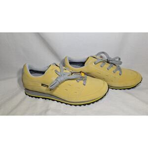 Asolo womens Gore Tex Butter Yellow Hiking Shoes Sneakers 8.5M Vibram Aster GV